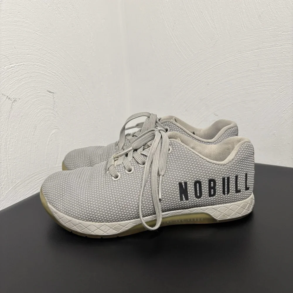 Nobull Superfabric‎ Trainers Women's 7 Men's 5.5 Gym Workout Shoes Gray Sneakers